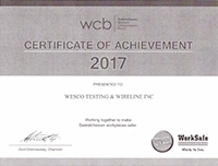2017 WCB Certificate