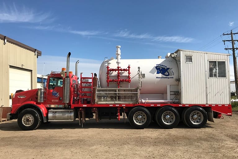 the largest truck mounted test vessel fleet in canada