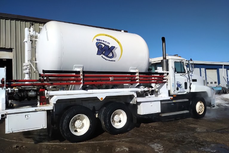 truck mounted test vessels save a minimum of 50 percent on trucking costs